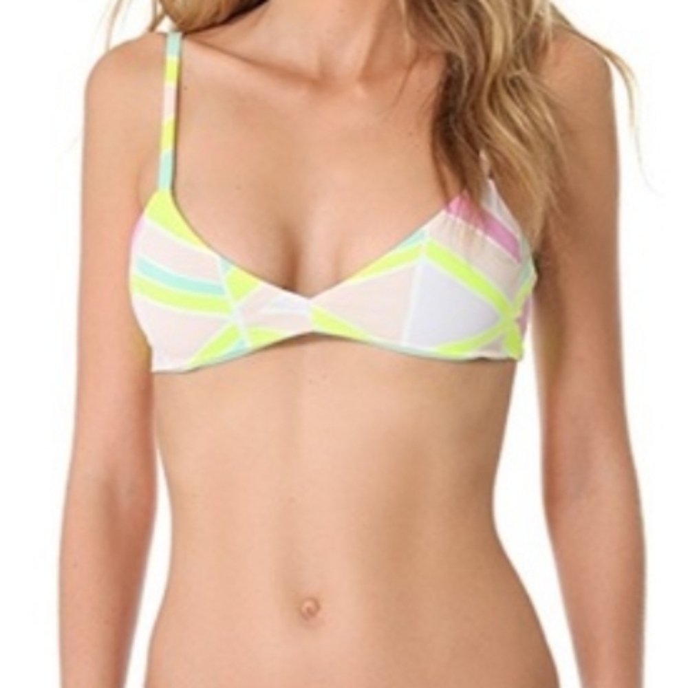 Zinke reversible pastel bikini top nwt sz M